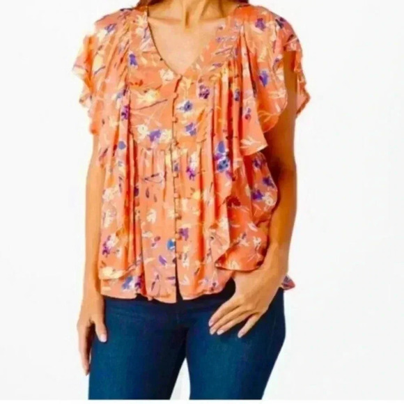 NWT Haute Hippie Tribe flutter top small - Picture 1 of 7